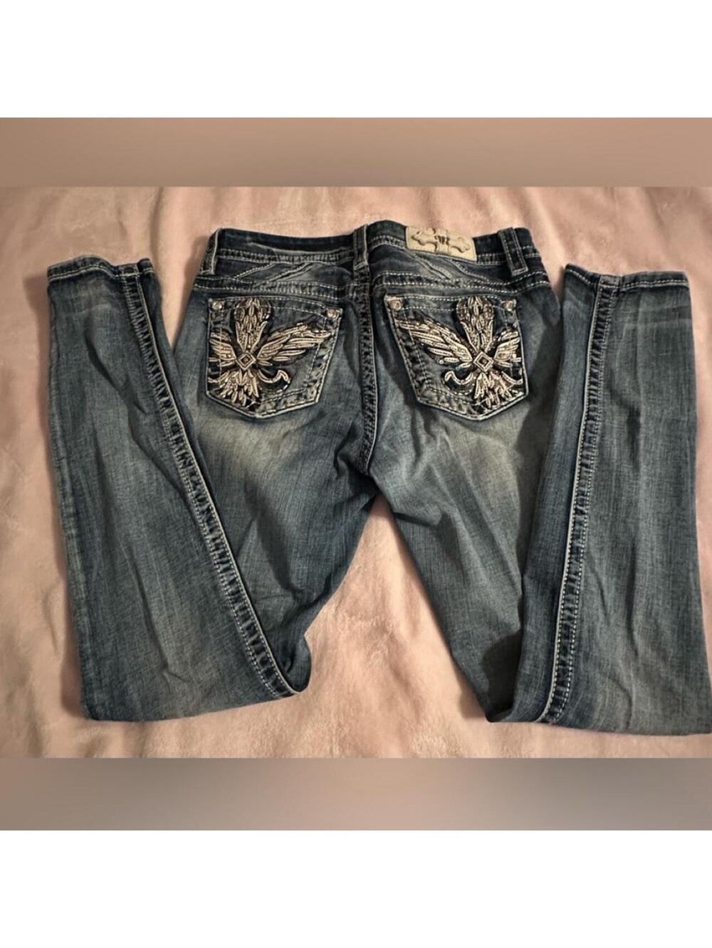 Miss Me Women's Blue and Navy Jeans